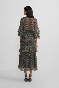 Blusa volantes estampado