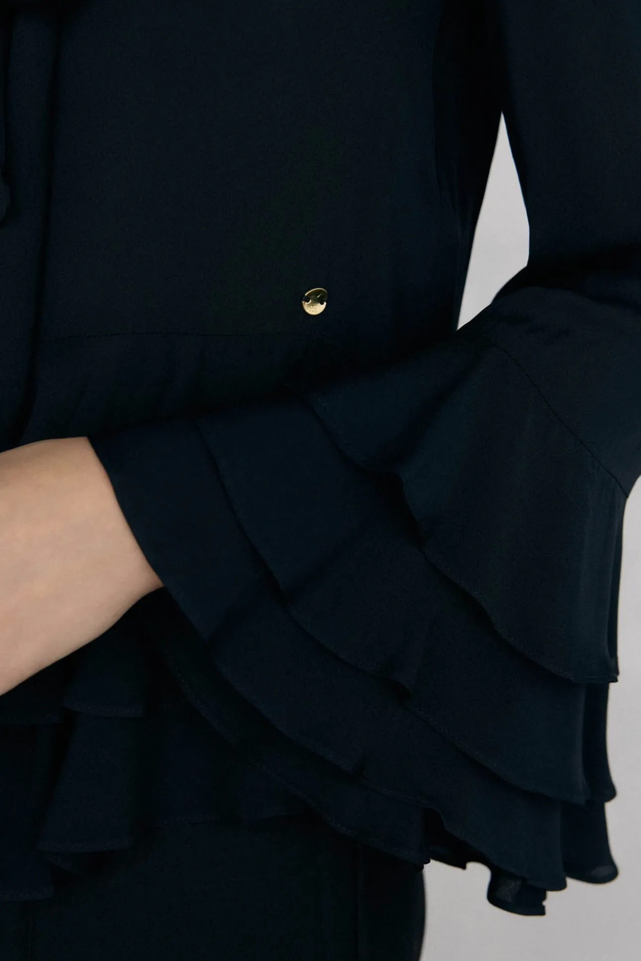 Blusa volantes lazada