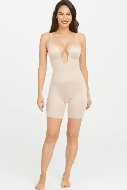 Body reductor escote U beige Spanx