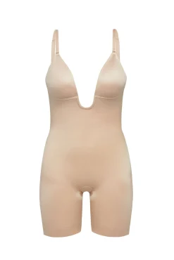 Body reductor escote U beige Spanx