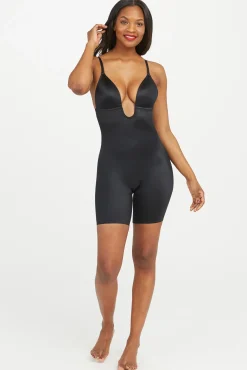 Body reductor escote U negro Spanx