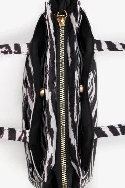 Bolso Acolchado Estampado de Cebra