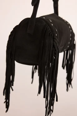 Bolso barril flecos