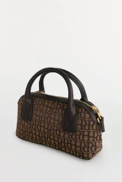 Bolso bowling jacquard mini