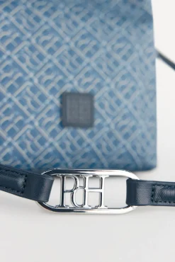 Bolso bucket doble asa monograma