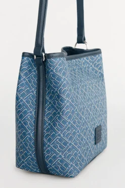 Bolso bucket doble asa monograma