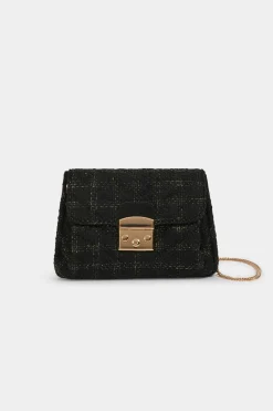 Bolso cartera de mano tweed