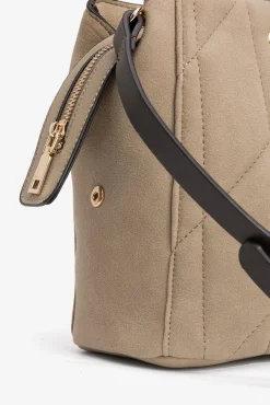 Bolso City Efecto Gamuza Acolchada