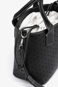 Bolso city efecto piel perforada