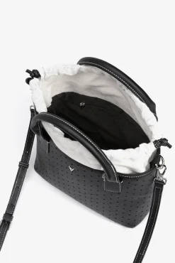 Bolso city efecto piel perforada
