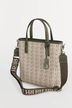 Bolso mini tote bandolera monograma