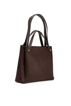 Bolso Shopper Efecto Gamuza