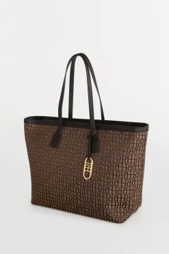 Bolso shopper en jacquard