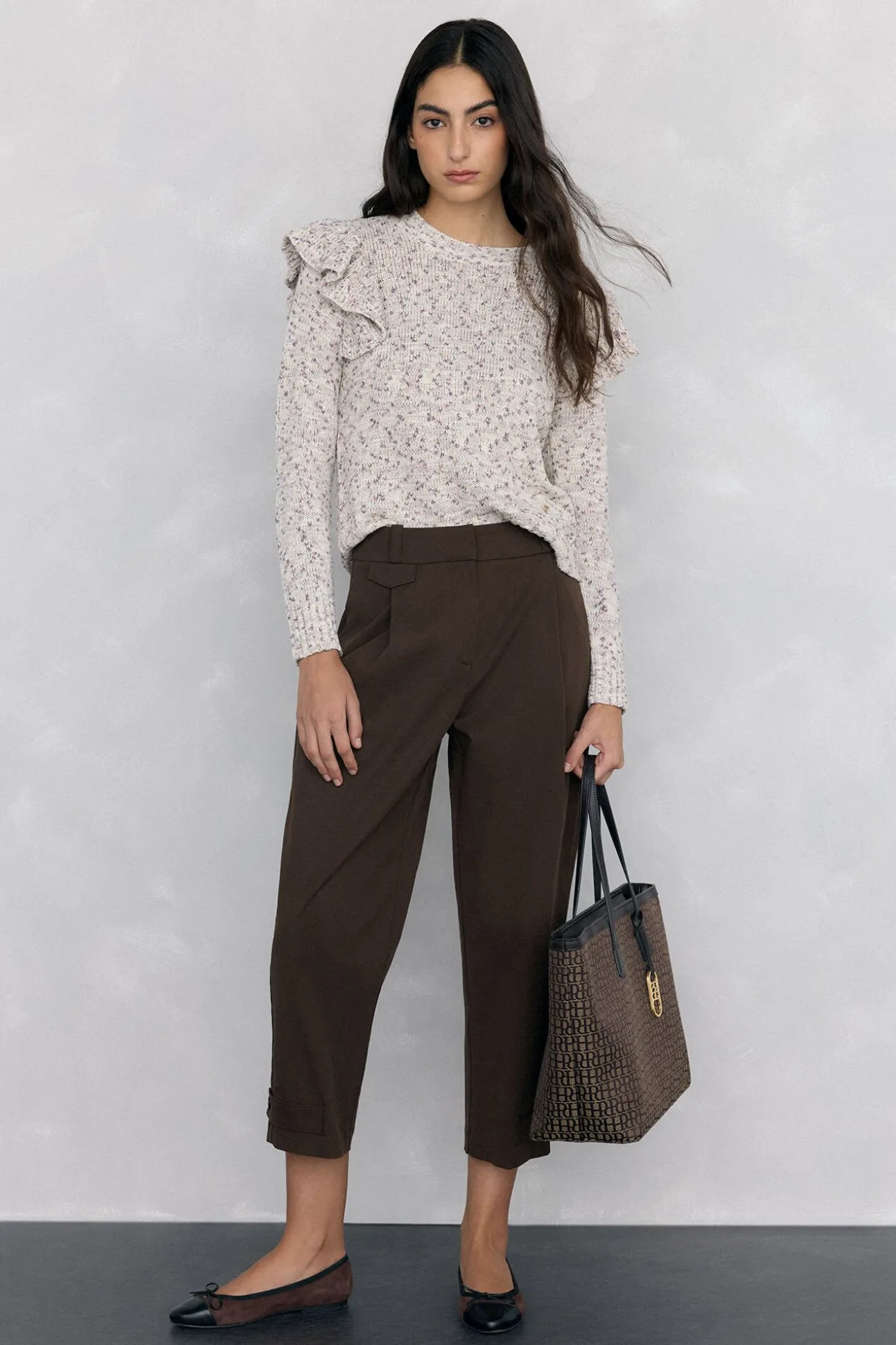 Bolso shopper en jacquard