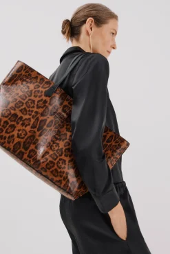 Bolso shopper estampado leopardo