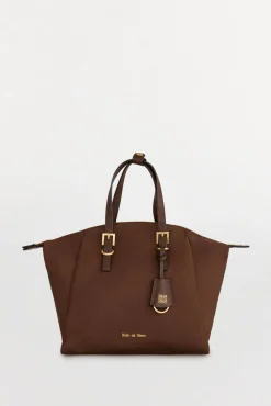 Bolso shopper nylon hebillas