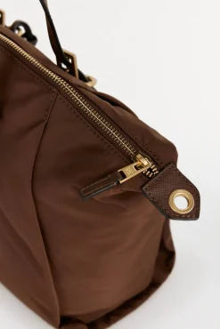 Bolso shopper nylon hebillas