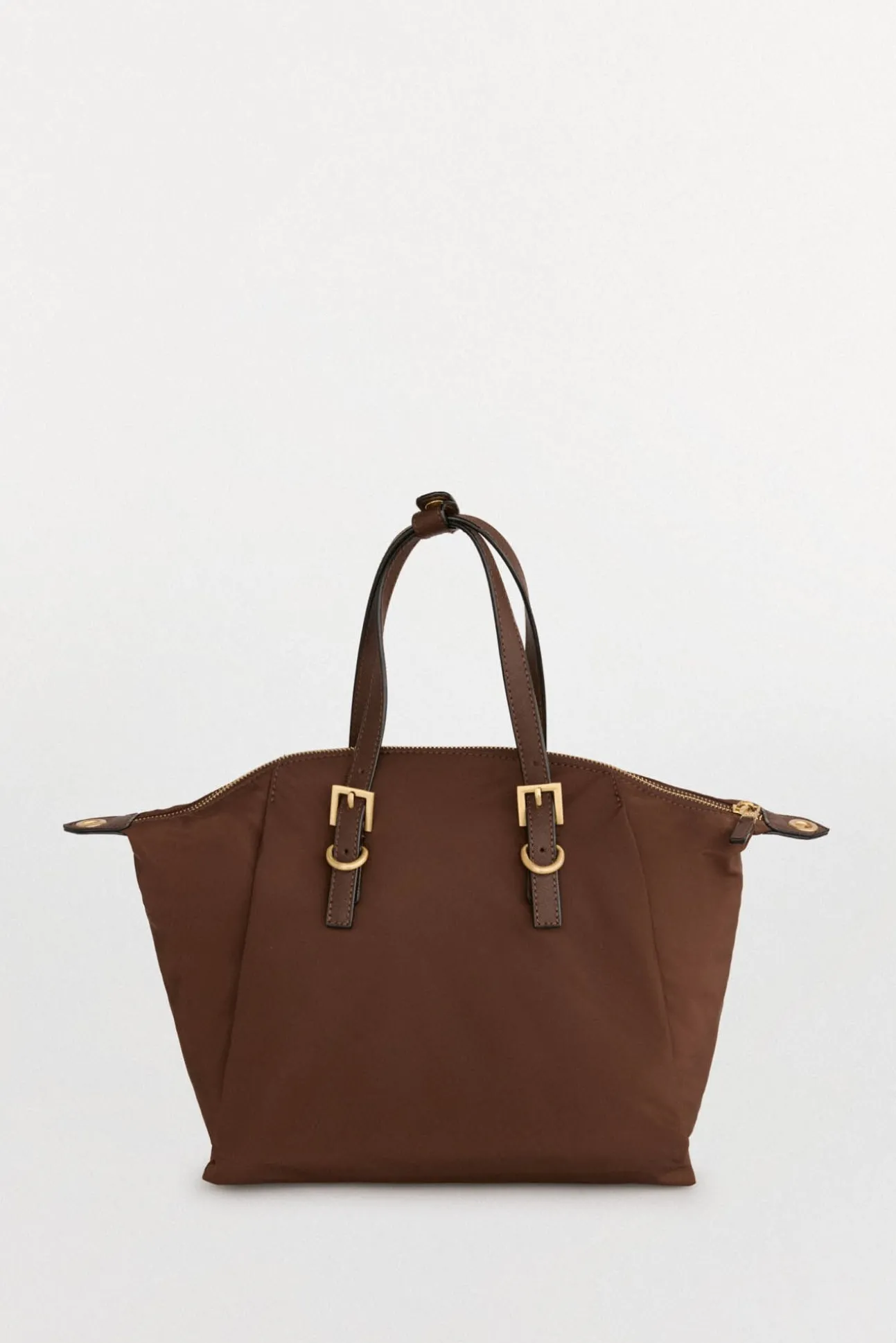 Bolso shopper nylon hebillas