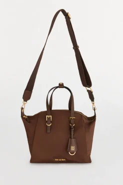 Bolso shopper nylon hebillas