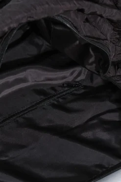 Bolso viaje nylon negro satinado