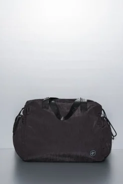 Bolso viaje nylon negro satinado