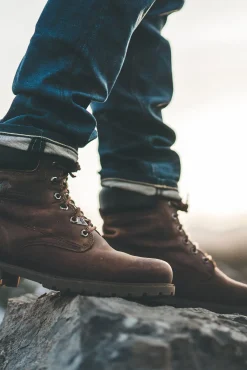 Bota de hombre en piel napa