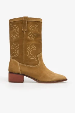 Bota serraje pespunte a contraste