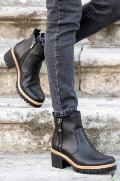 Botines de piel con forro interior de piel