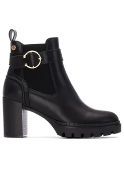 Botín de tacón tipo chelsea