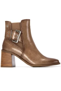 Botín de tacón tipo chelsea