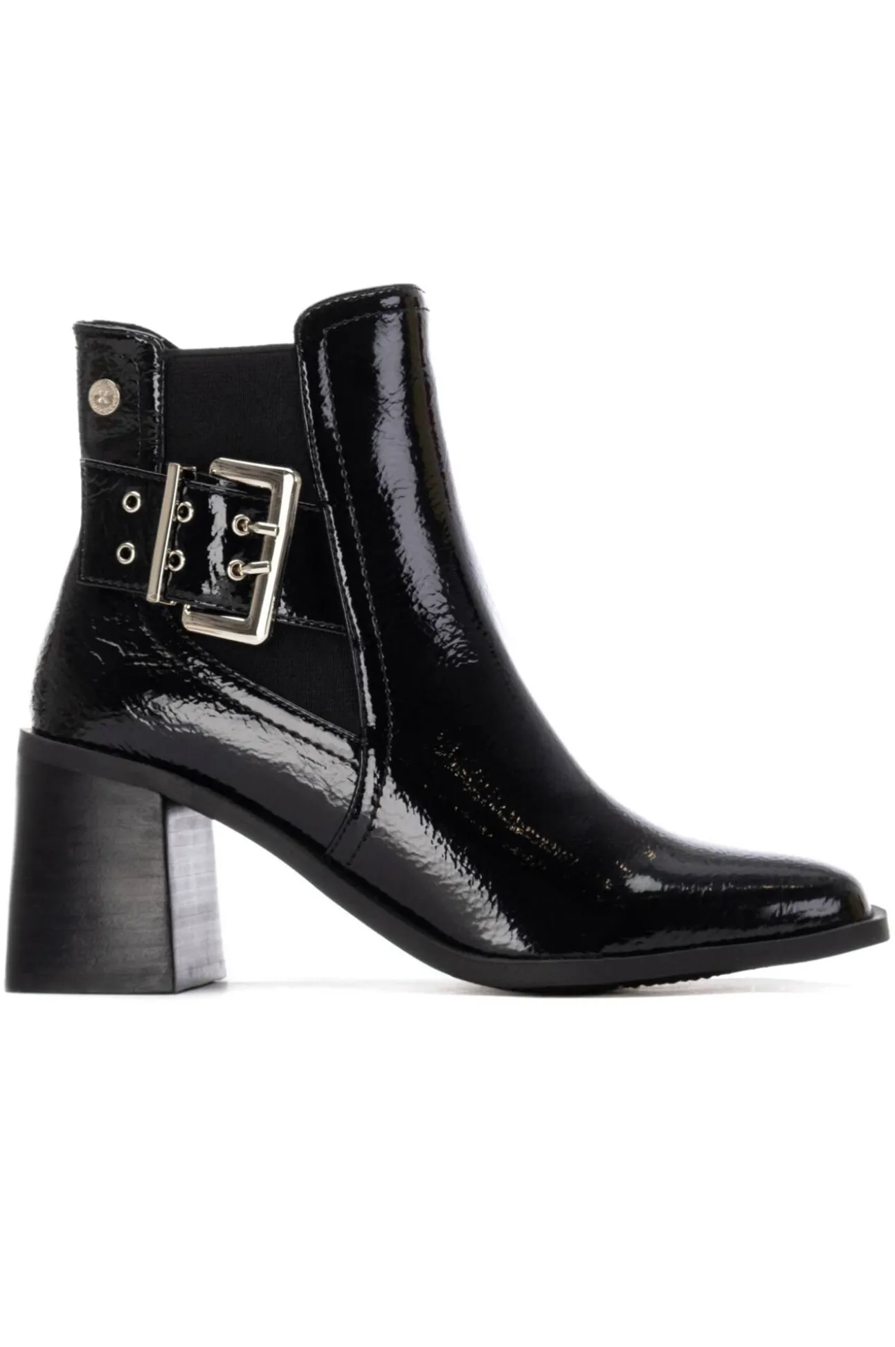 Botín de tacón tipo chelsea