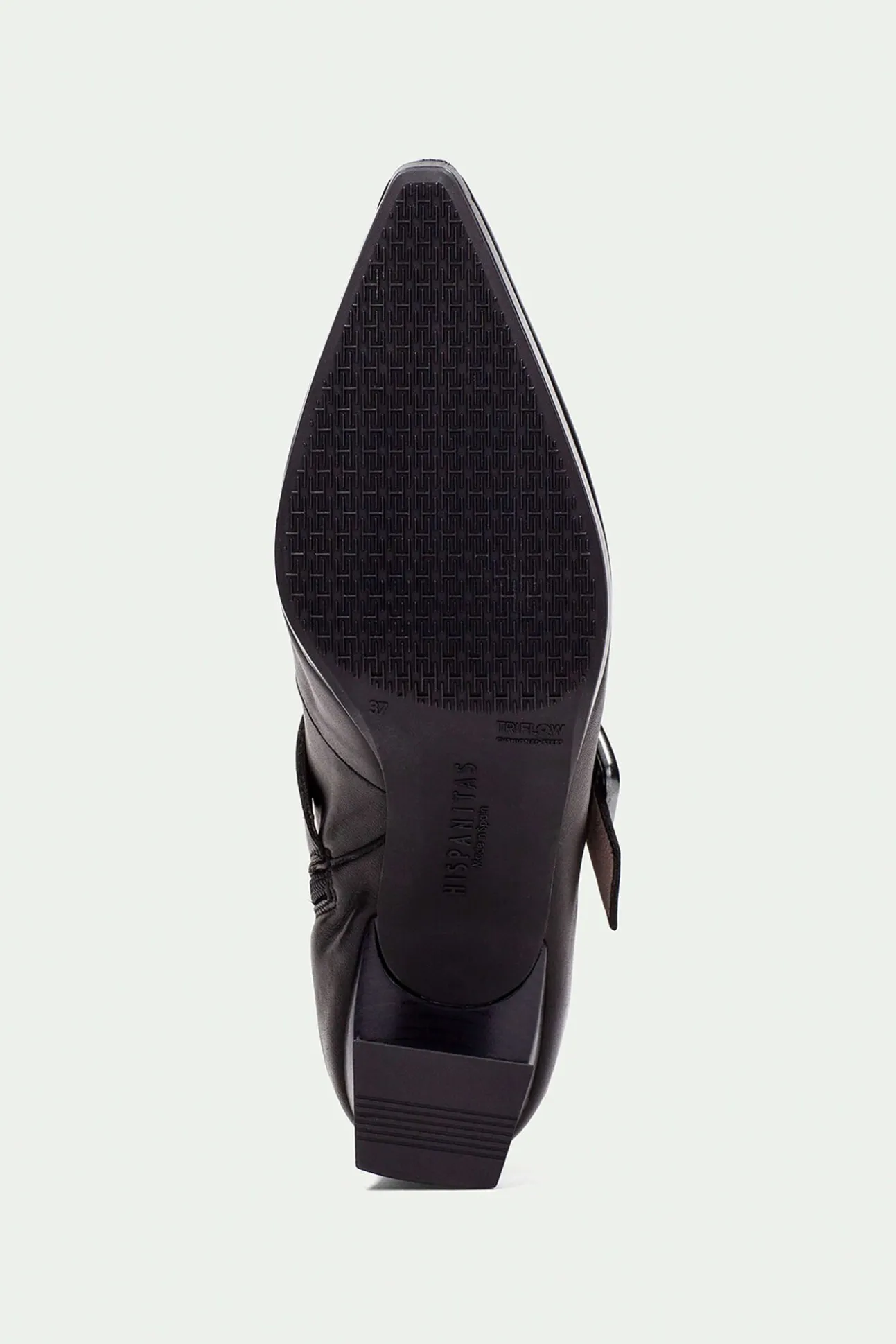 Botín punta fina con hebilla y ojetes ATLANTA