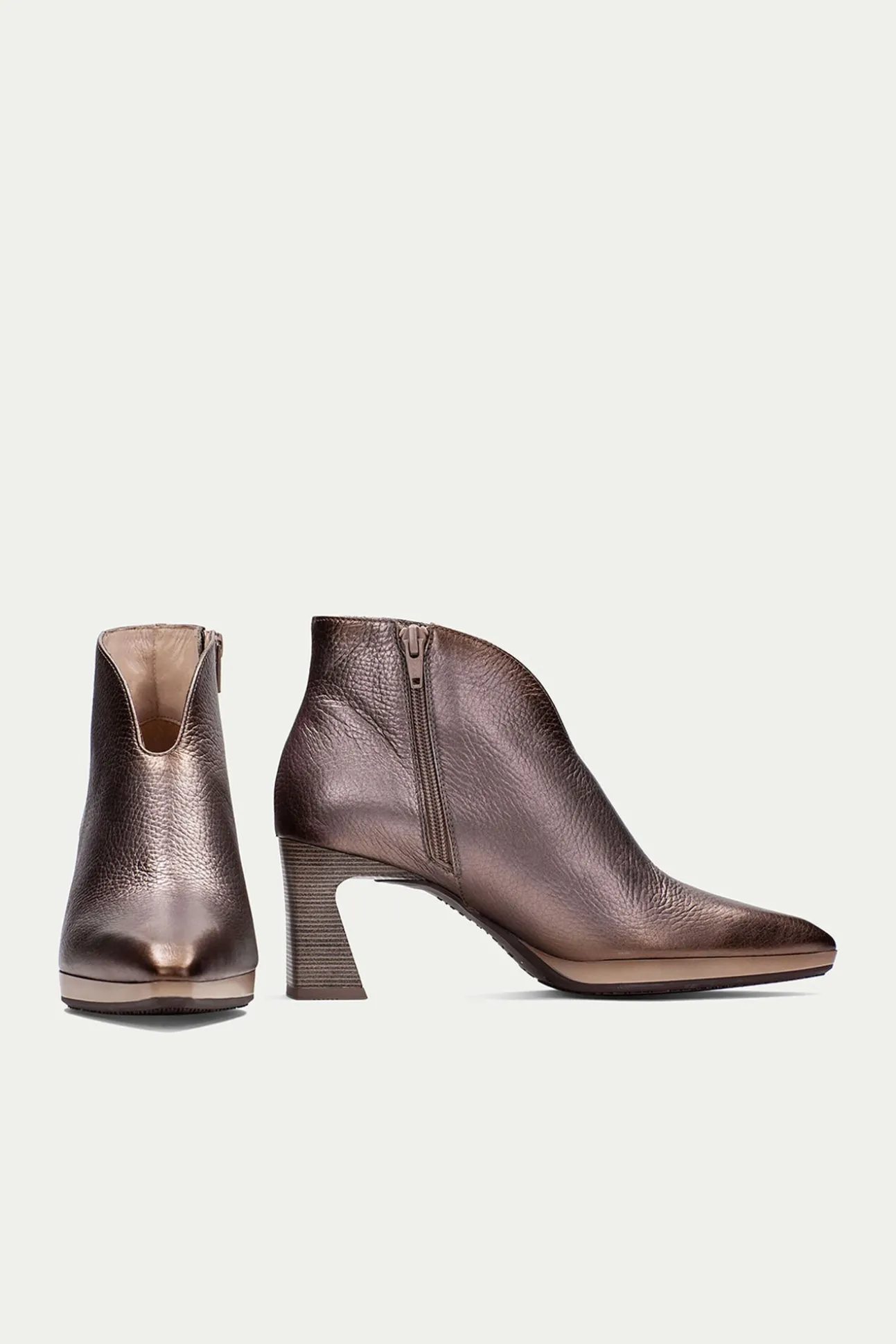 Botín punta fina metalizado ATLANTA