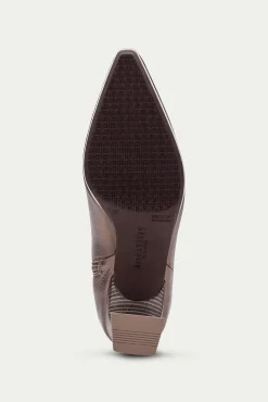 Botín punta fina metalizado ATLANTA