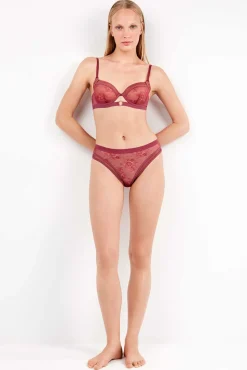 Braga alta encaje floral