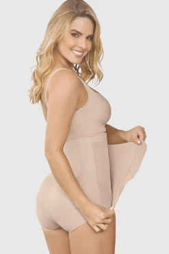 Braga faja postparto y postquirúrgico con laterales en velcro