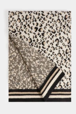 Bufanda con estampado de leopardo