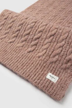 Bufanda de punto trenzado