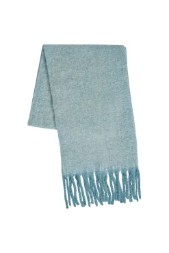 Bufanda jaspeada con flecos