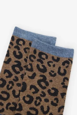 Calcetin largo leopardo