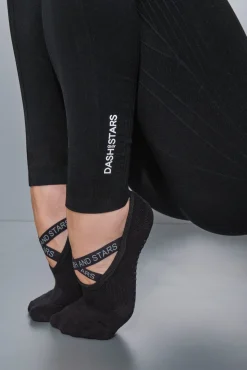 Calcetines algodón zapatilla ballet negra