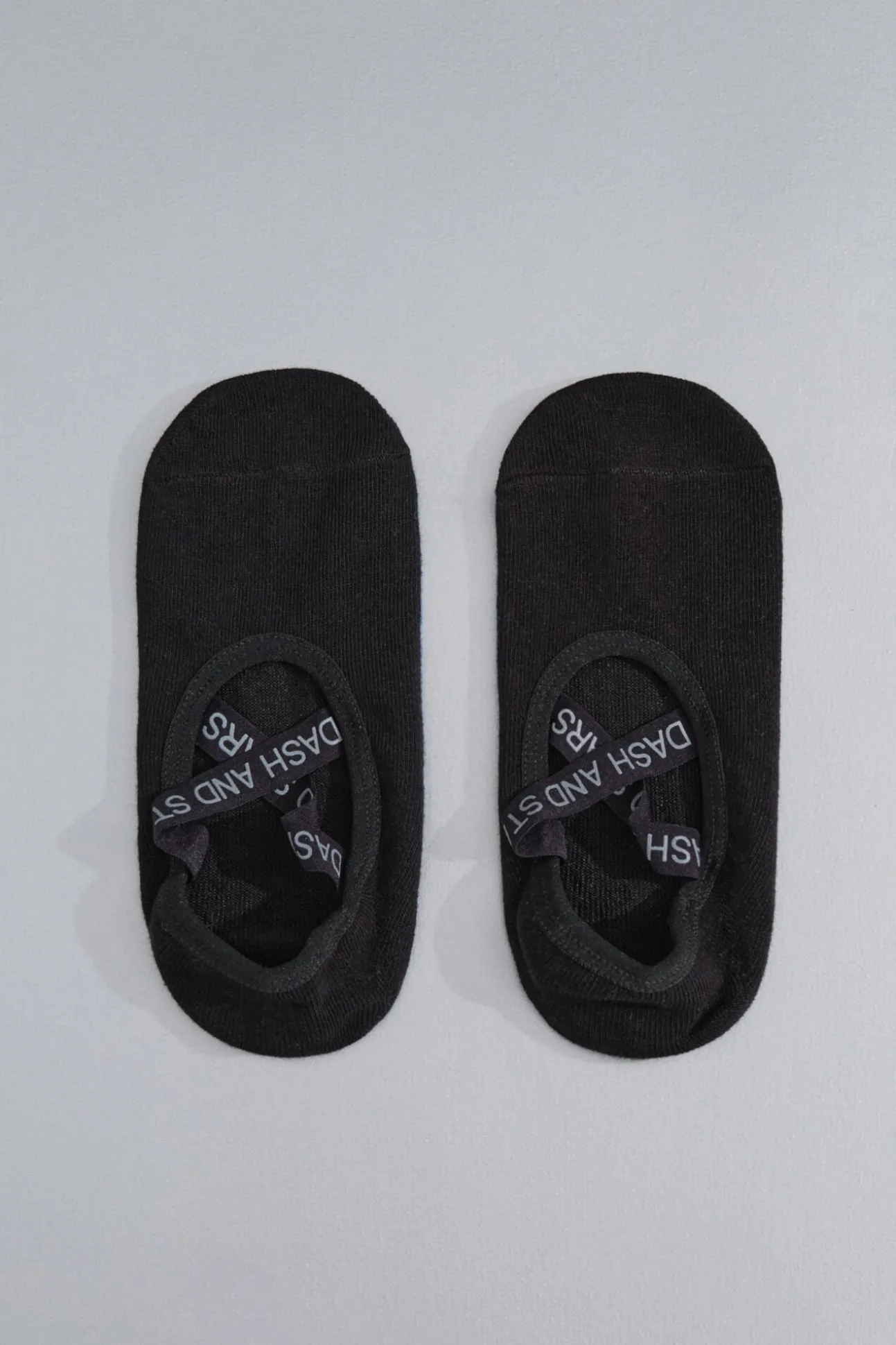 Calcetines algodón zapatilla ballet negra