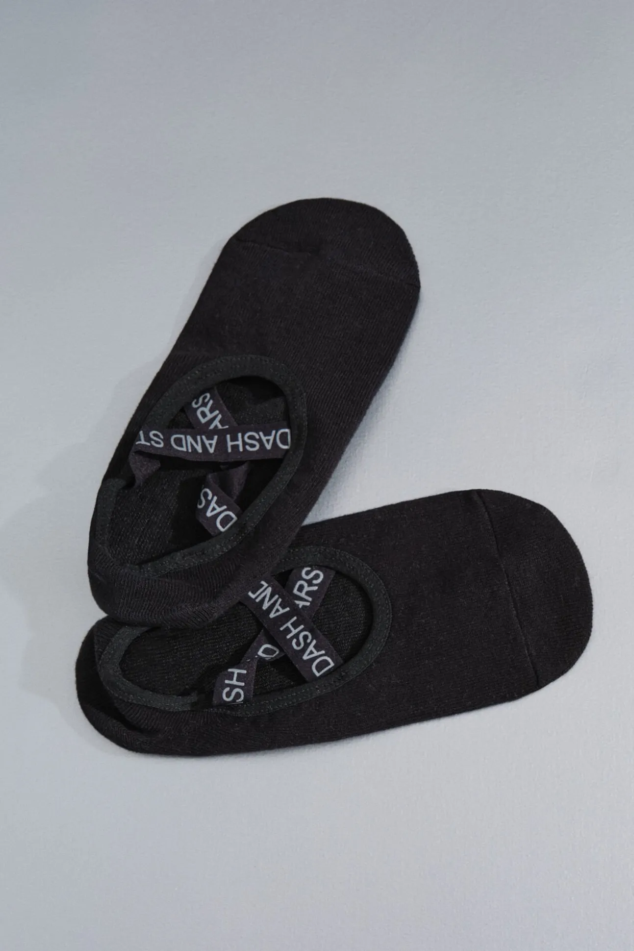 Calcetines algodón zapatilla ballet negra