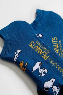 Calcetines tobilleros Besocks de algodón orgánico color azul