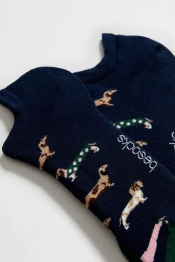 Calcetines tobilleros perro salchicha