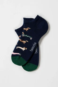 Calcetines tobilleros perro salchicha