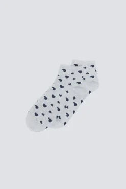 Calcetín corto corazones