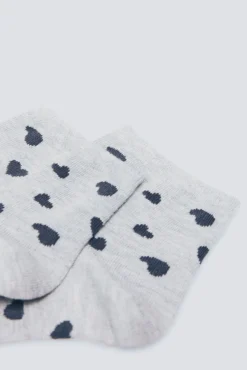 Calcetín corto corazones