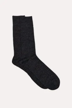 Calcetín lana liso