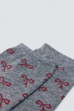 Calcetín largo lazos